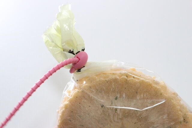 ダイソーの食品保存用バンド 結束タイプの使用例