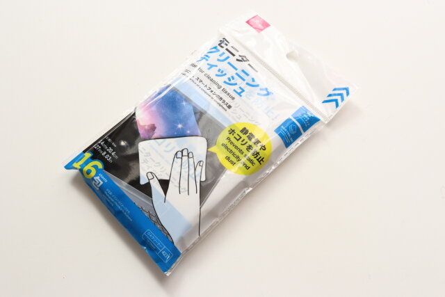 モニタークリーニングティッシュ（16枚） 掃除グッズ