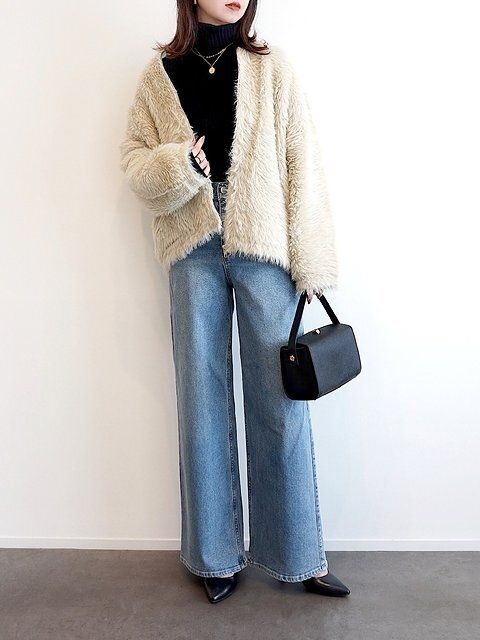 ワイドデニムコーデ1
