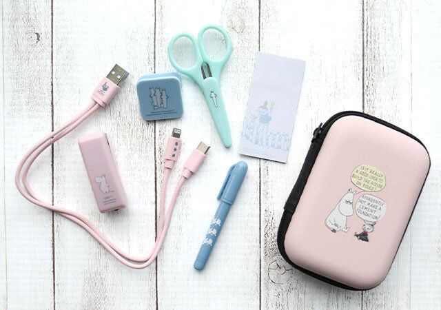 宝島社雑誌付録InRed2026年1・2月合併号のムーミンのミニミニ文具セット2