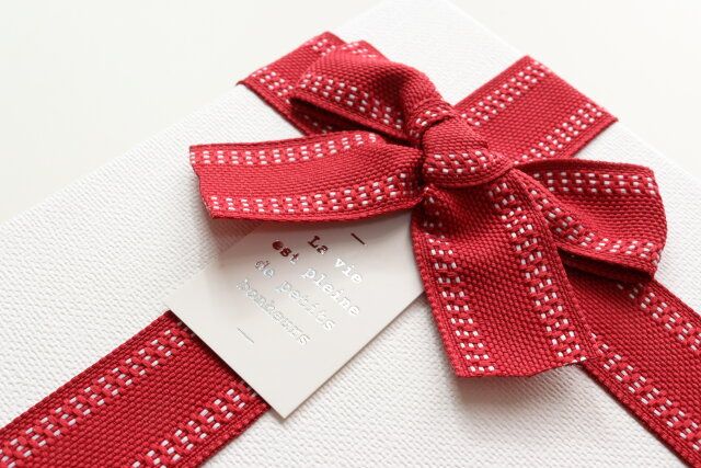 リボン長方形ギフトボックス（3サイズ） デザイン