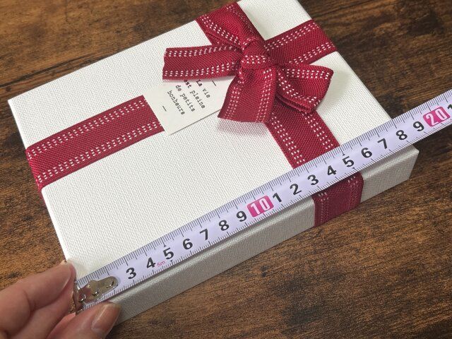 リボン長方形ギフトボックス（3サイズ） サイズ