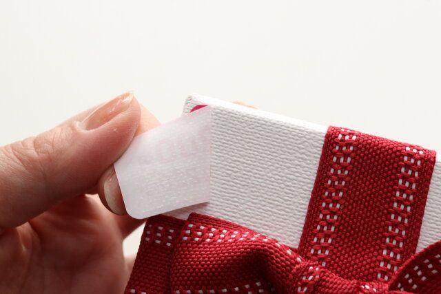 リボン長方形ギフトボックス（3サイズ） 値札シール