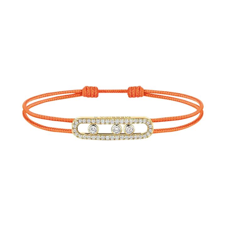 「メシカ ケア ズ」 ブレスレット YG×ダイヤモンド ￥308,000（参考価格）／MESSIKA