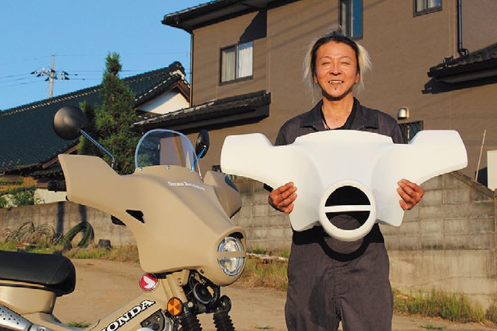 CT125をハーレー風フルドレスに！ドリームレボリューションのFRP製『エレファント』＆『レッグシールド』