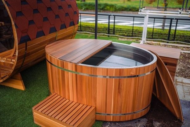 「kokolo sauna」の高性能チラー水風呂「HAGOROMO 1」(※展示場で撮影した画像) 画像はJR東日本グループ提供