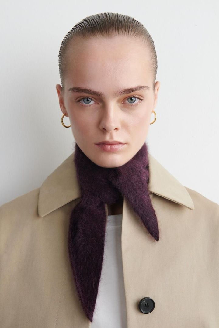 ブラッシュドカシミアネックスカーフ ￥13,000