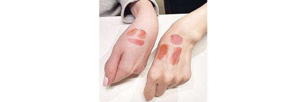 リップもチークもミルキーな血色カラーが狙い目