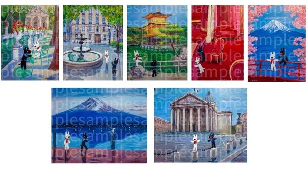 今回のために描き下ろされた原画全7作品