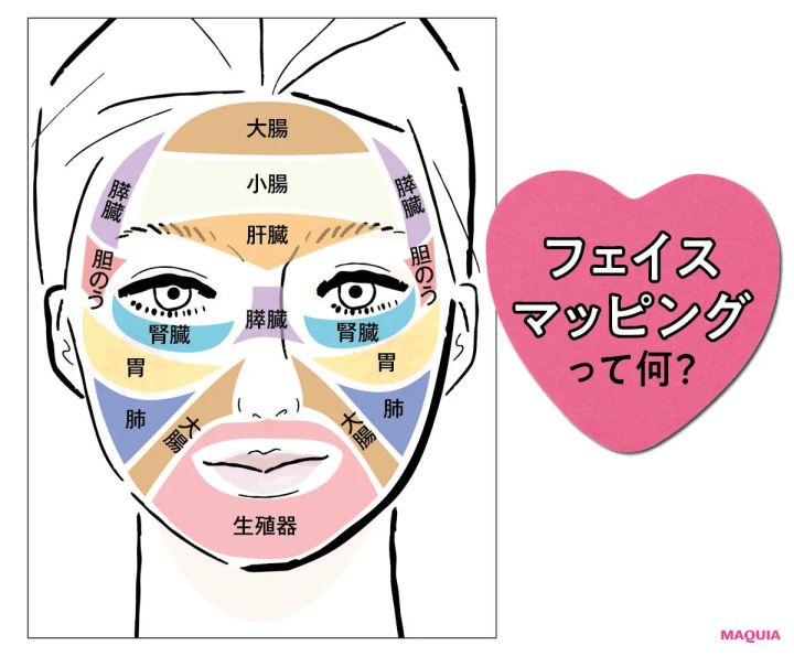 顔の反射区 フェイスマッピング 肌トラブル対策 エイジングケア 小田ユイコ