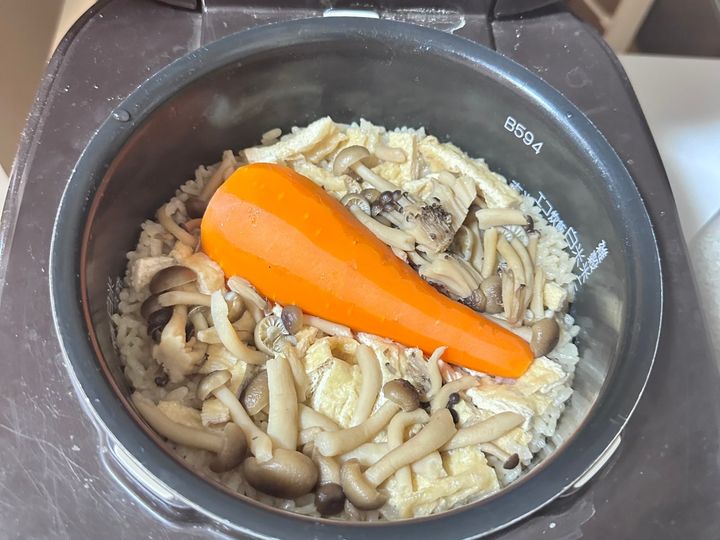 炊飯器にセット