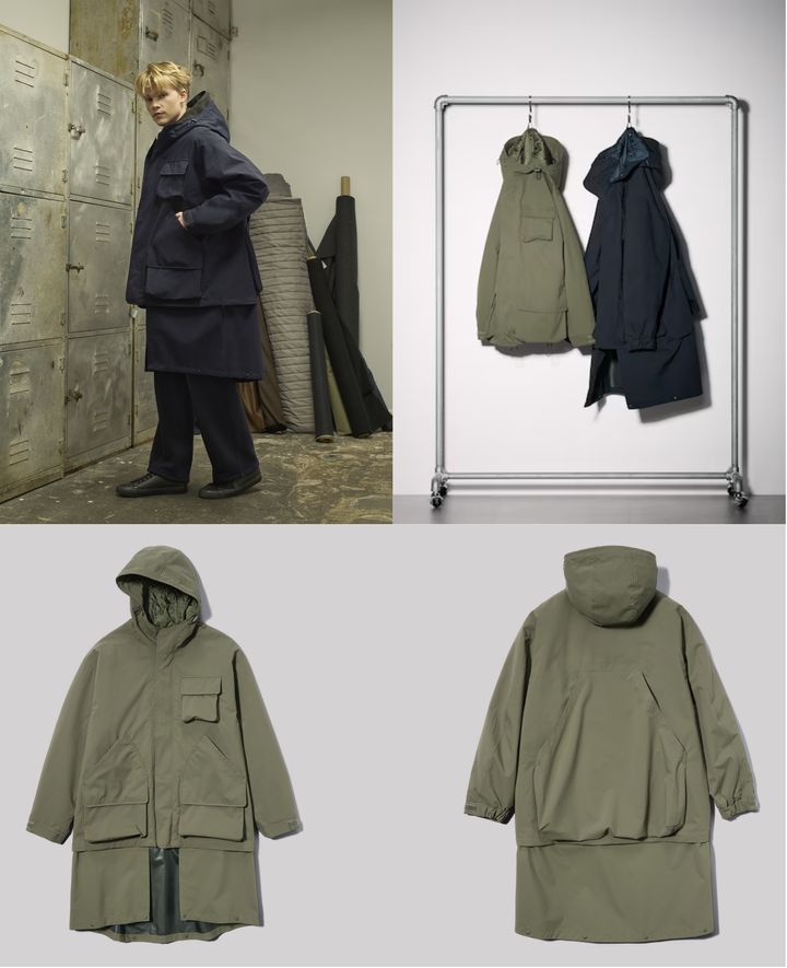 パテッドシェルパーカ