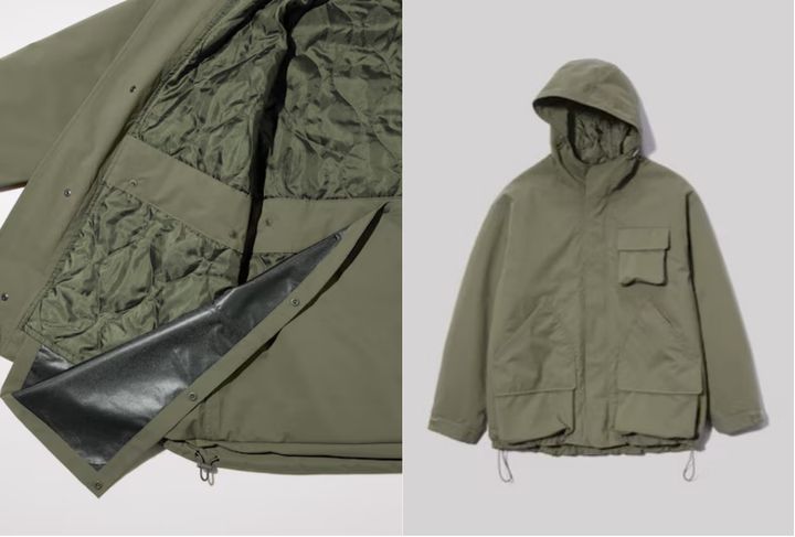 パテッドシェルパーカ裾上げ写真