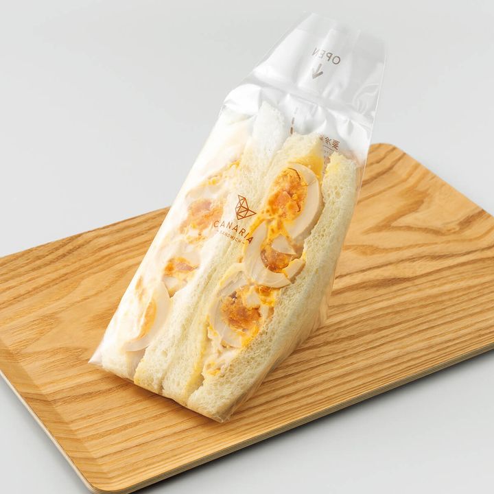 京島〈カナリアサンドイッチ 曳舟店〉卵サンド