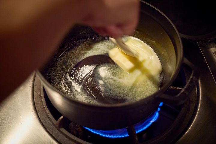 バターを混ぜる