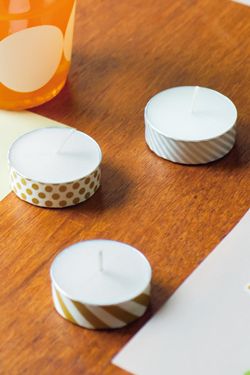 超簡単！ マステでキャンドルをデコって、クリスマスのテーブルコーディネートのできあがり♪の画像2