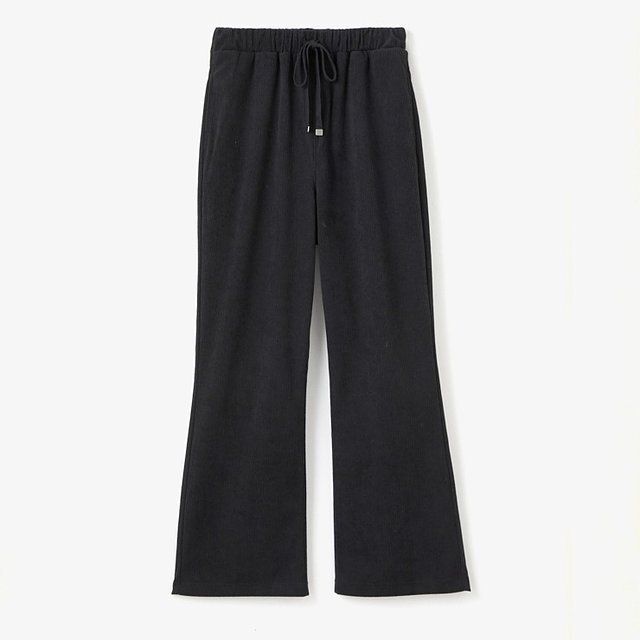 しまむらMARIEコーデュロイワイドパンツ