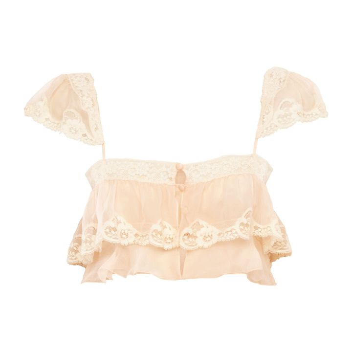 可憐なペールピンクのトップ ￥261,800／CHLOÉ