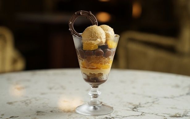 「キャラメルチョコのパフェ」