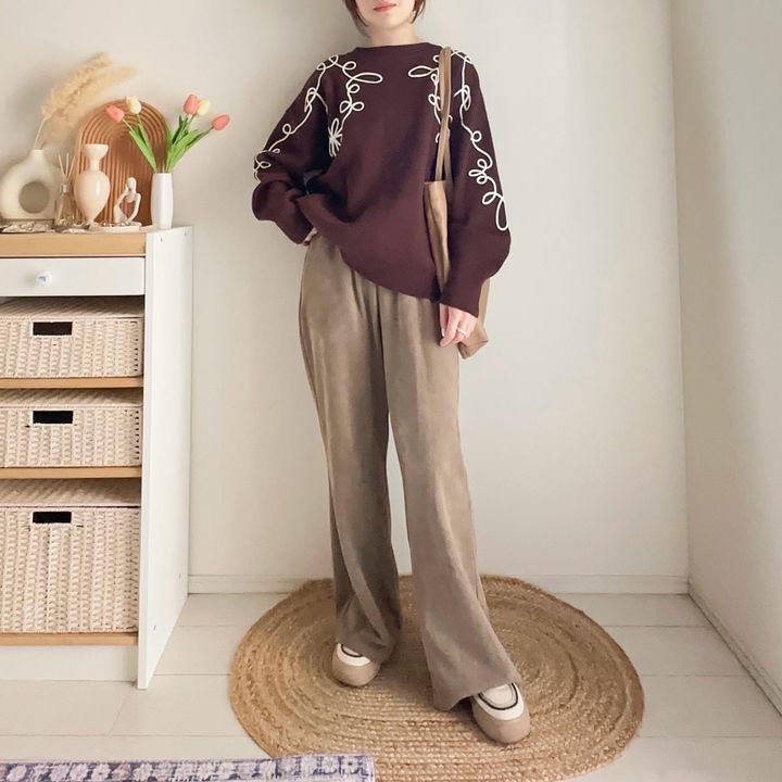 画像: ツイルフレアパンツでラフに