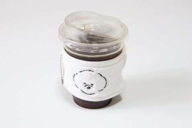 セリア もこもこカップスリーブ 使用例 コールド