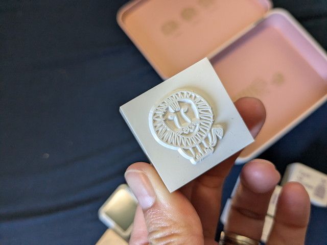 木製スタンプセットライオン