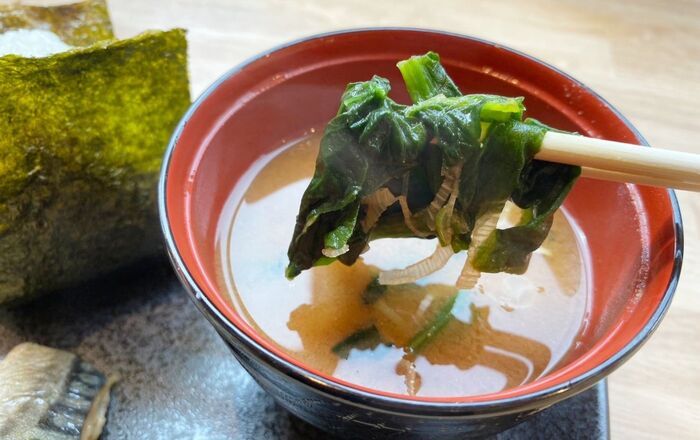 具材たっぷりのあったかいお味噌汁
