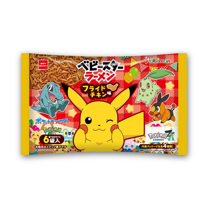 ポケモン ベビースターラーメン（フライドチキン味）6袋入 外袋
