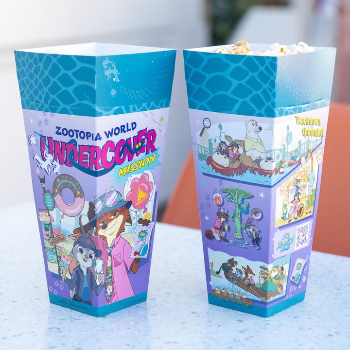 東京ディズニーリゾート『ズートピア２』ポップコーン、レギュラーボックス パッケージ