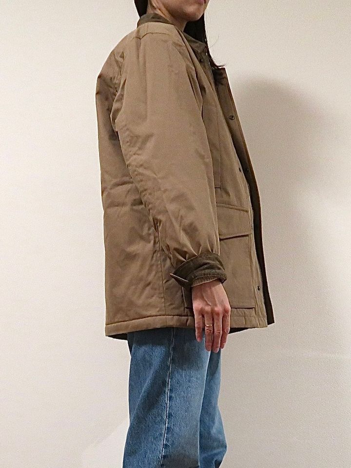 メンズのMサイズはヒップ下までの長さで、あたたかさも抜群