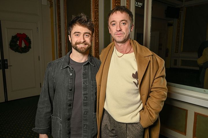 ダニエル・ラドクリフ＆トム・フェルトン、約14年ぶりの2ショット 写真：REX／アフロ width=