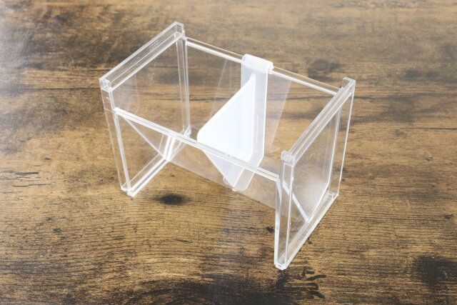 洗面鏡ナナメスタンド クリアー 仕切り