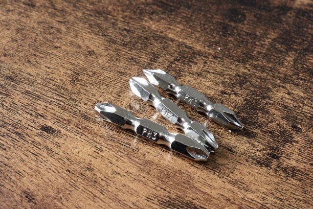 電動ドライバー用ビット（＃1、＃2、＃3、45mm、3本） セット内容