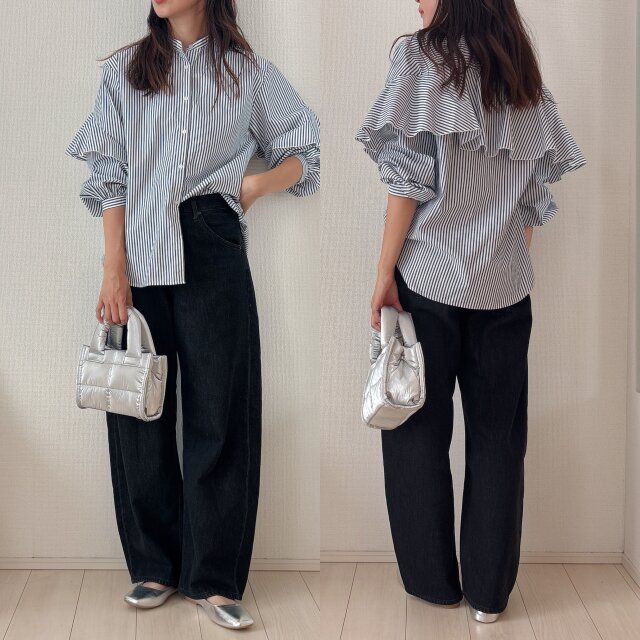 シャツコーデも可愛い