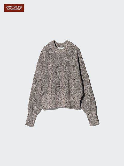 ユニクロのコットンリラックスクルーネックセーター