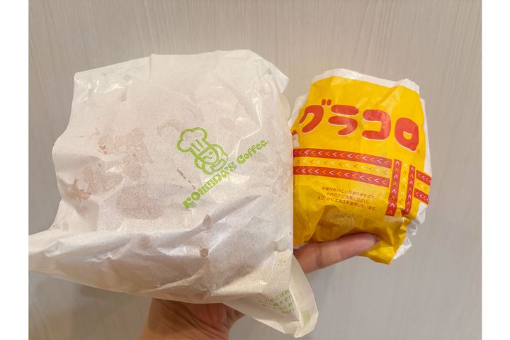 （左）コメダ珈琲「グラクロ」、（右）マクドナルド「グラコロ」