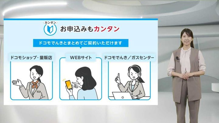 ドコモ ガスの特徴 その3：「簡単」
