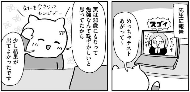 少し結果が出てよかったです （C）よざ ひかる／KADOKAWA