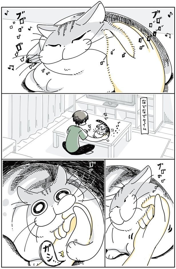 ネコが噛んできた （C）キュルZ／KADOKAWA