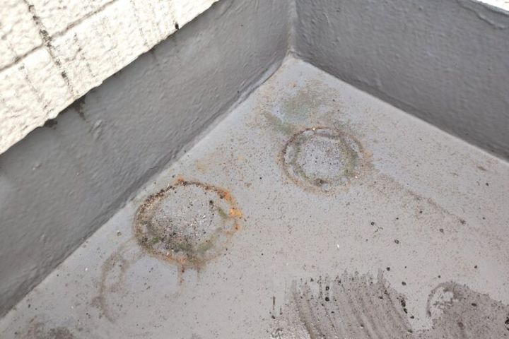 掃除前のベランダ