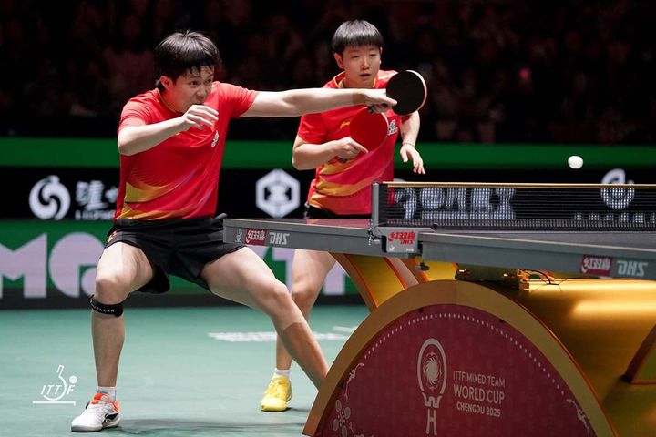 王楚欽、孫穎莎（C）ITTF