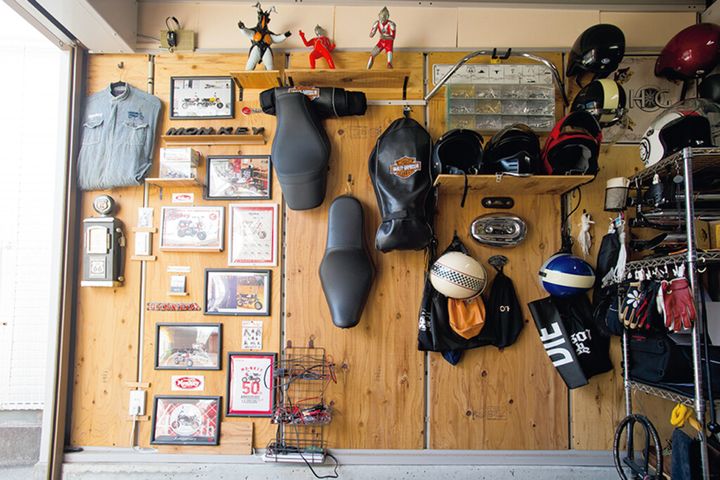 好きなものに囲まれた心が安らぐ空間ですね｜憧れのガレージライフ拝見！