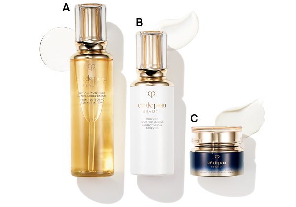 クレ・ド・ポー ボーテ ローションエサンシエルA／エマルションプロテクトゥリス（ジュール）／クレームアンタンシヴR（ニュイ）