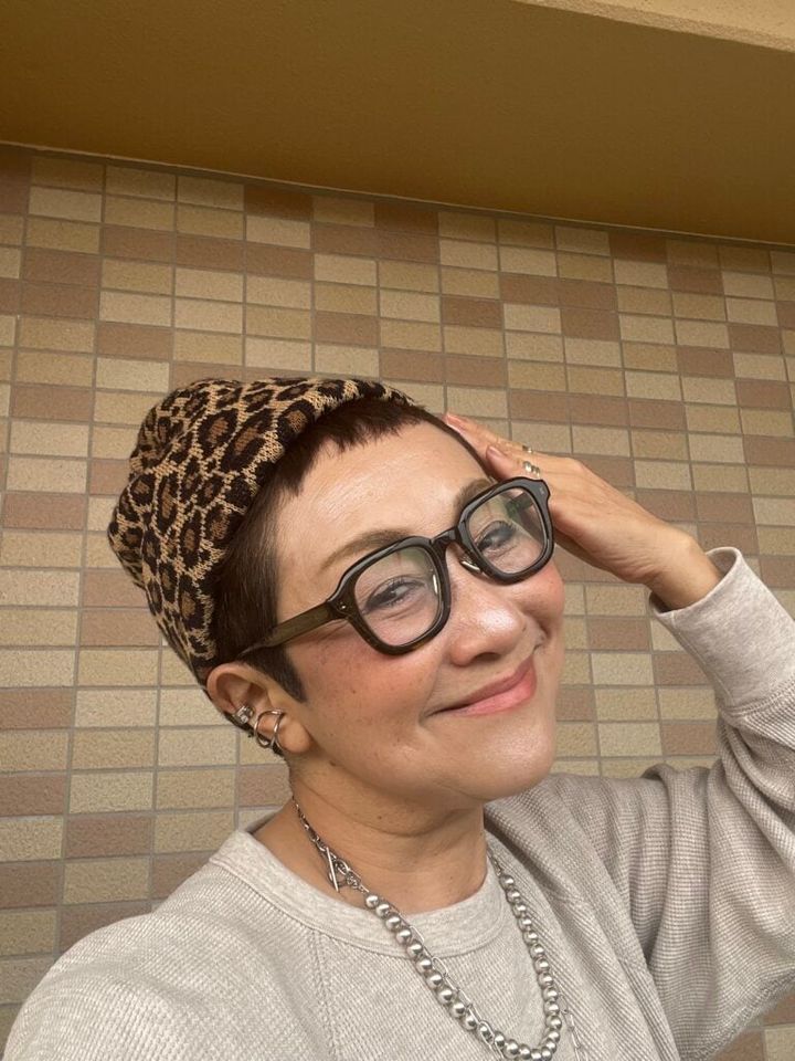 加藤理恵さんのアニマル柄ファッション