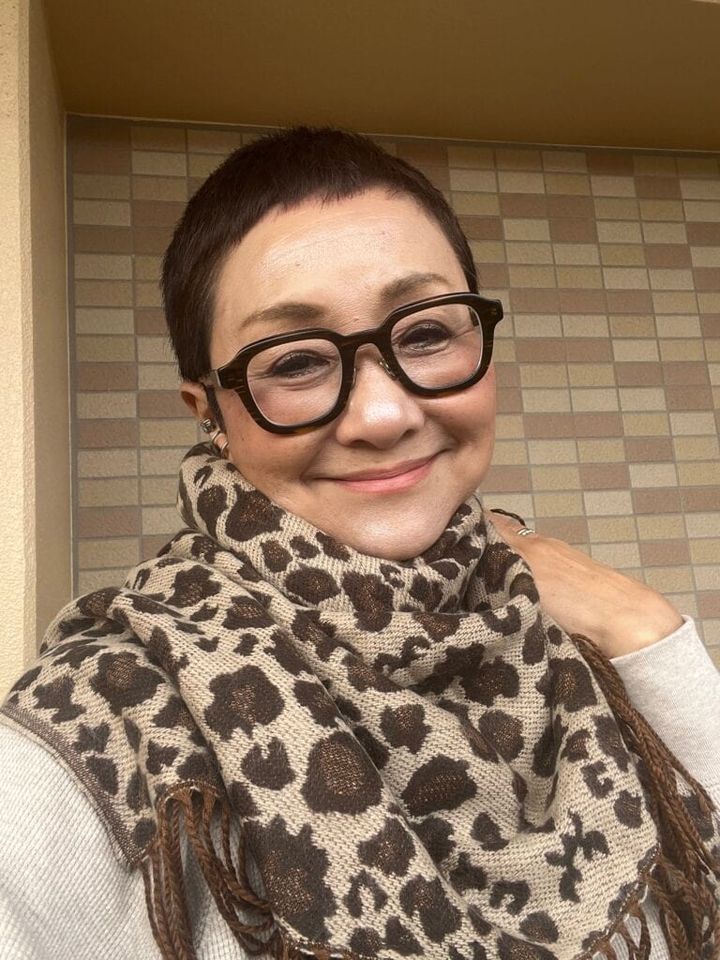 加藤理恵さんのストールファッション