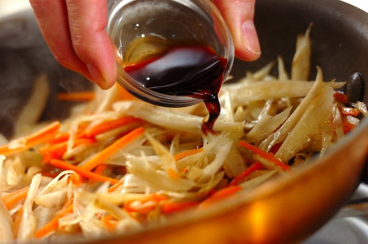 ゴボウのきんぴらの作り方2