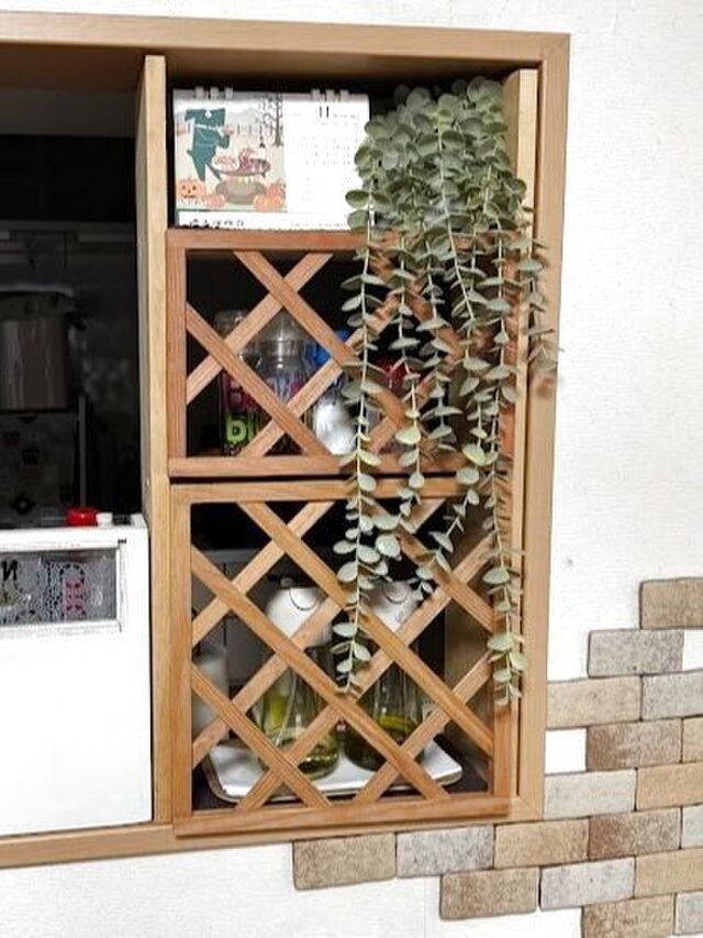 簡単DIY。理想のキッチンカウンター上ラック