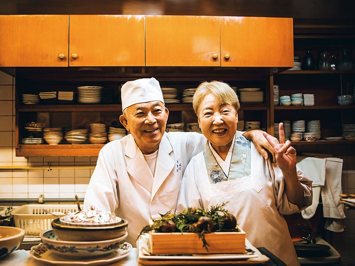 新橋『きく』の松井氏と奥様