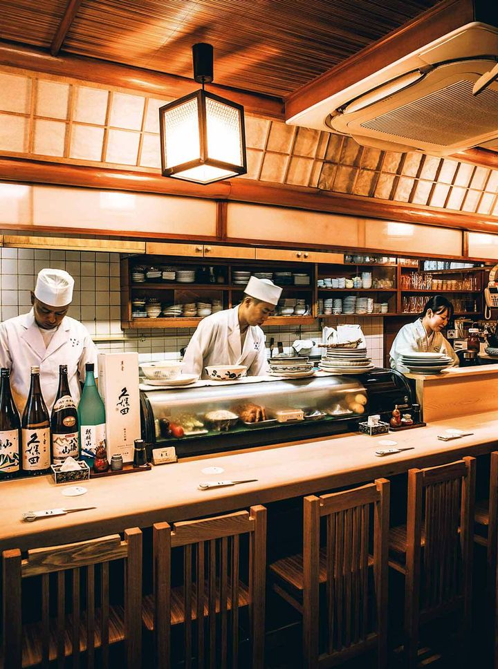 新橋『きく』の内観