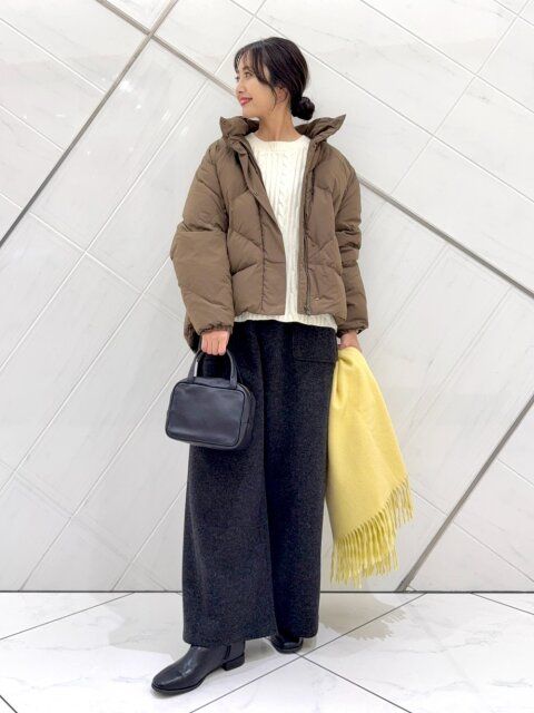 2025冬大人可愛いコンパクトダウンコーデ